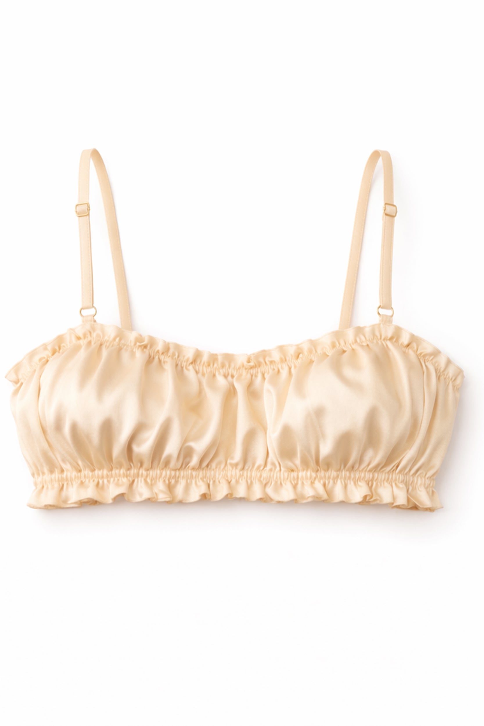 Jedwabny Stanik Giselle Champagne