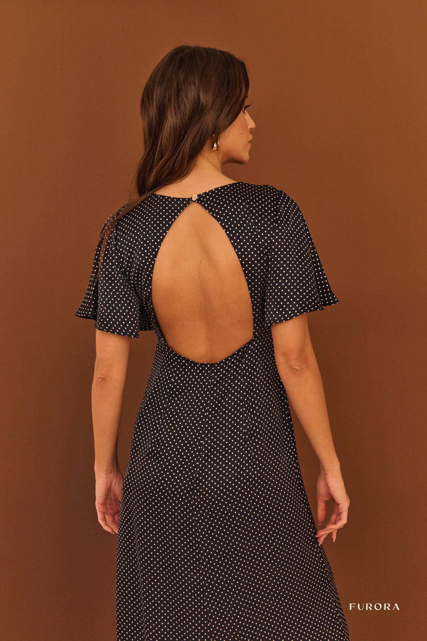 Jedwabna sukienka Aimee Dots