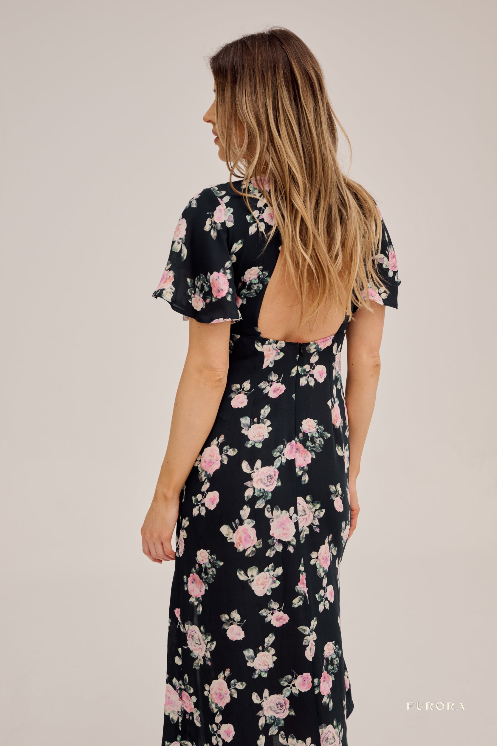 Jedwabna sukienka Aimee Floral
