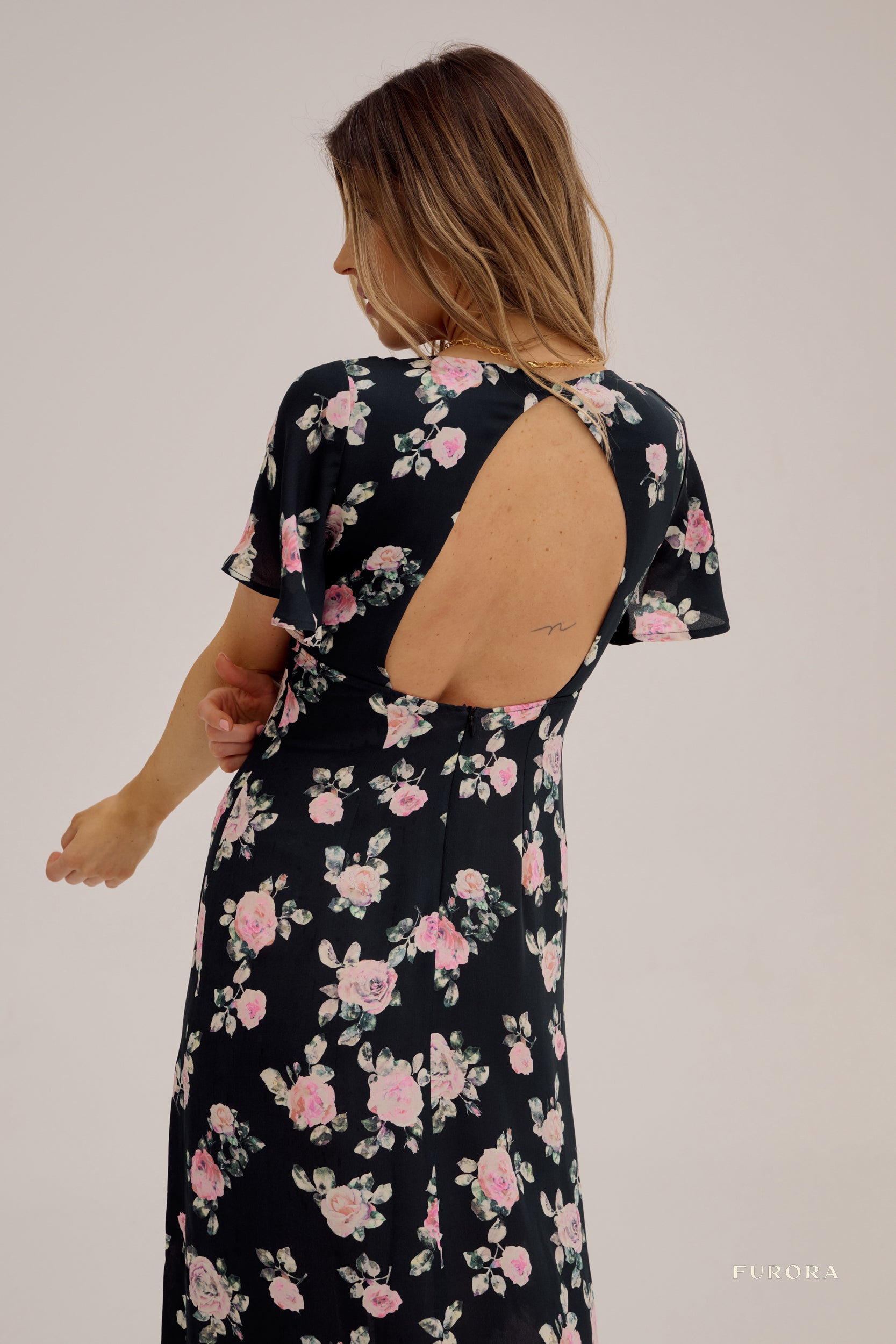 Jedwabna sukienka Aimee Floral