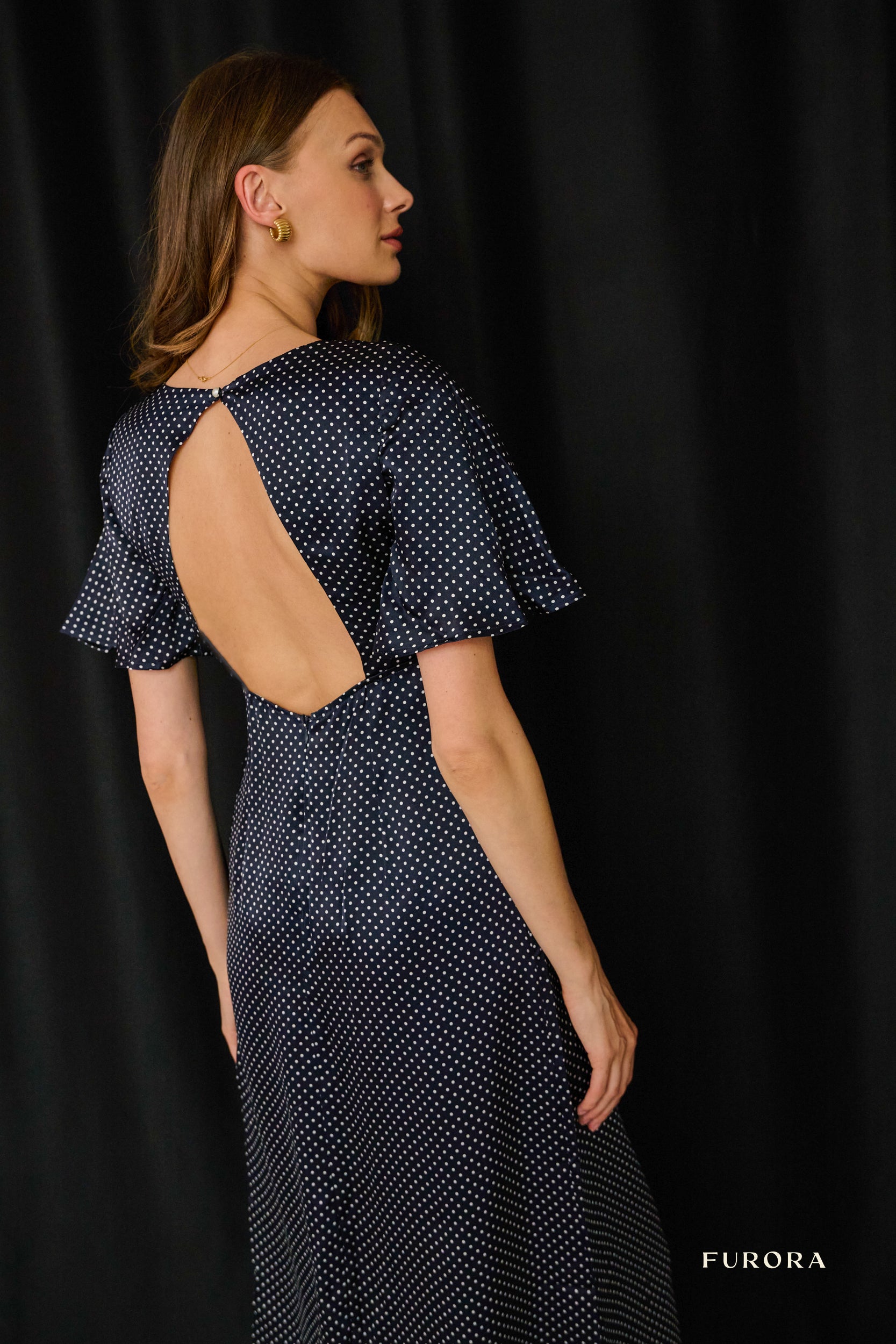 Jedwabna sukienka Aimee Dots