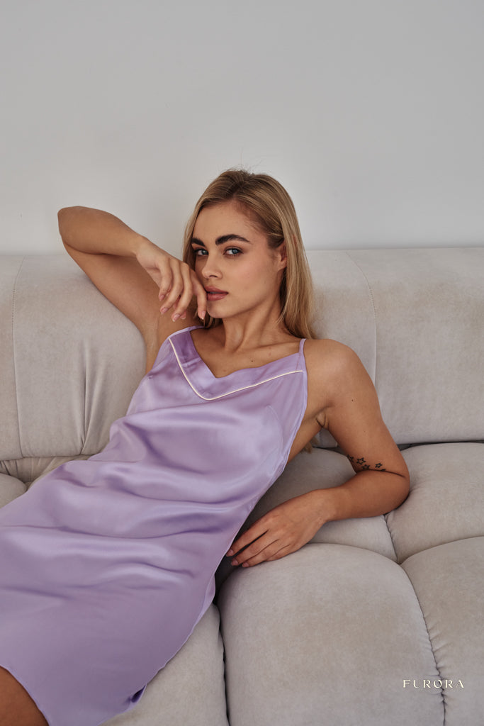 Koszula nocna Léa Lilac