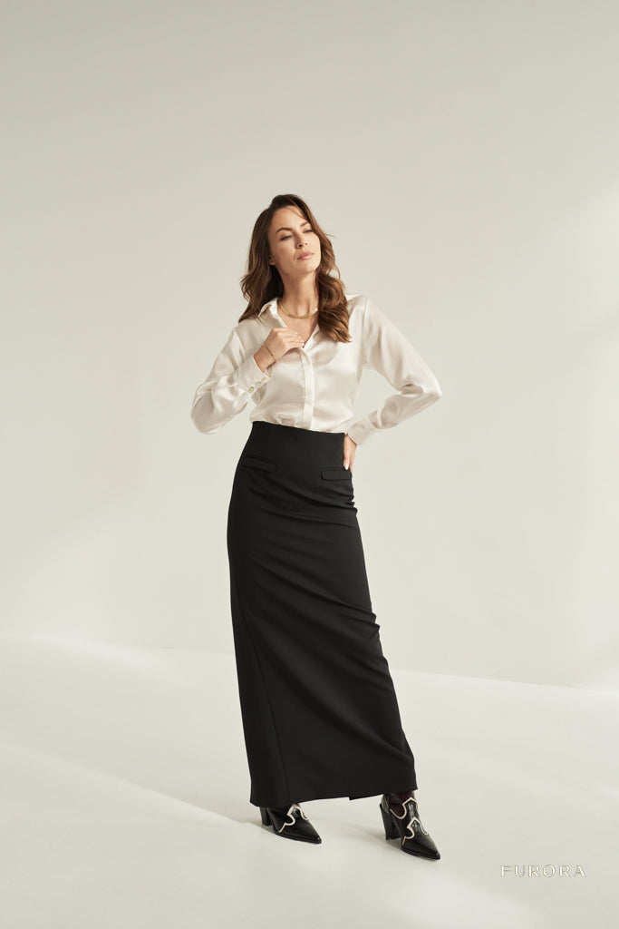 Jedwabna Koszula Jacqueline Blanche