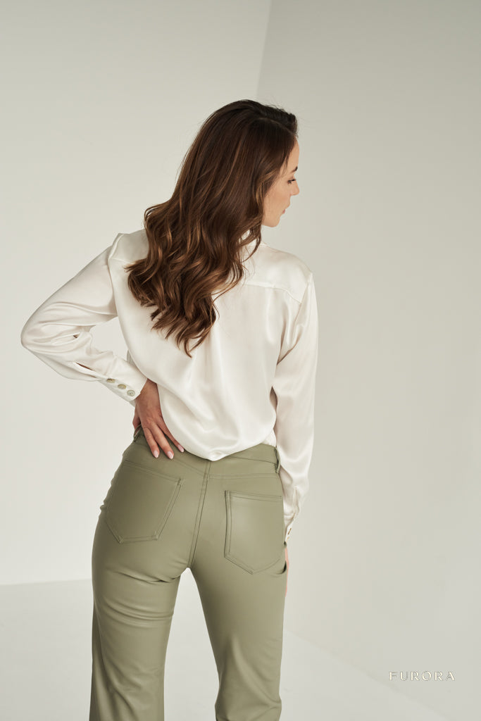 Jedwabna Koszula Jacqueline Blanche