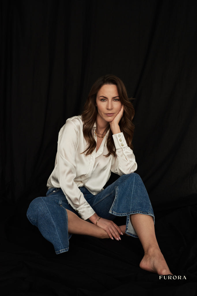 Jedwabna Koszula Jacqueline Blanche