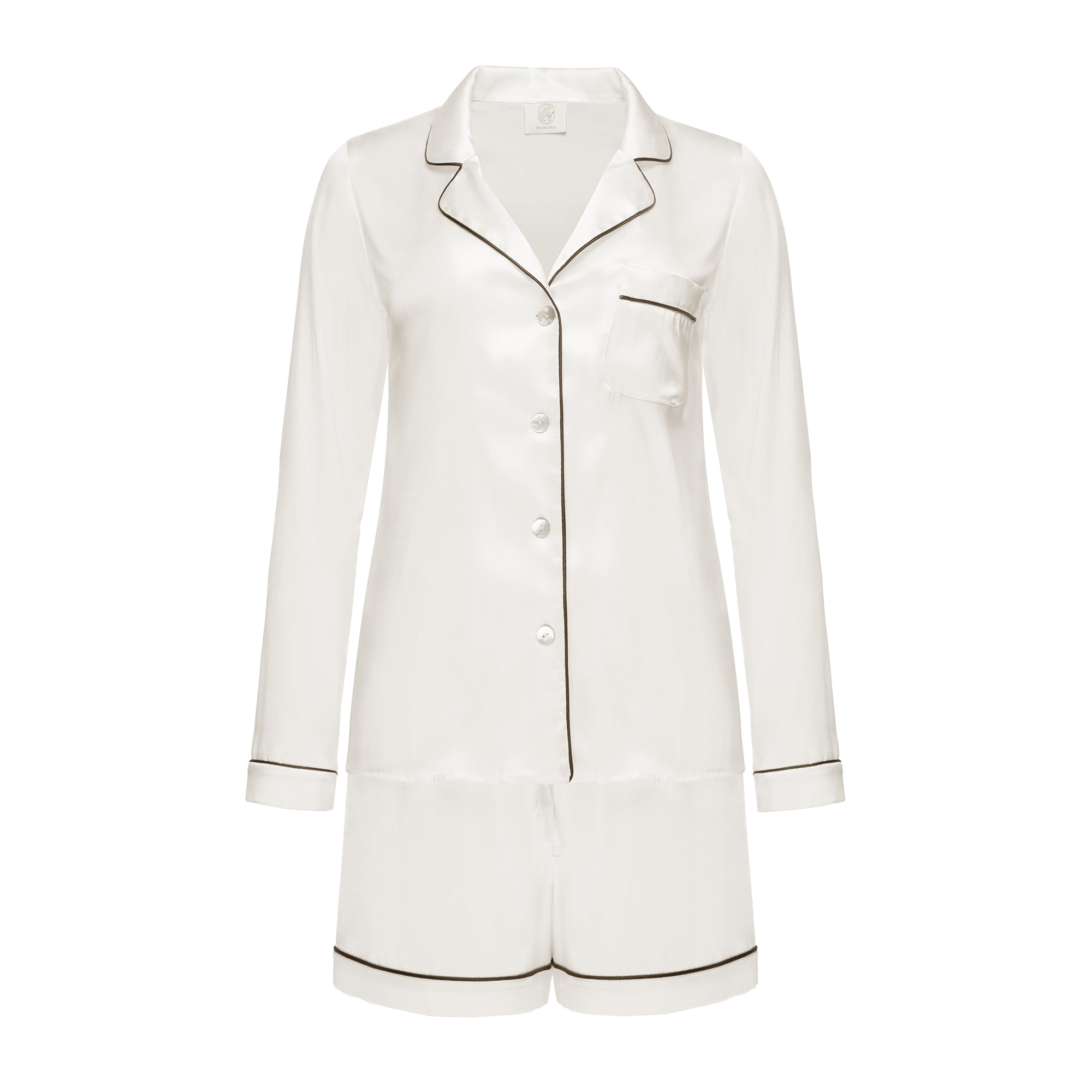 Jedwabna Piżama Jeanne Blanche