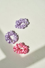 Trio jedwabnych scrunchie