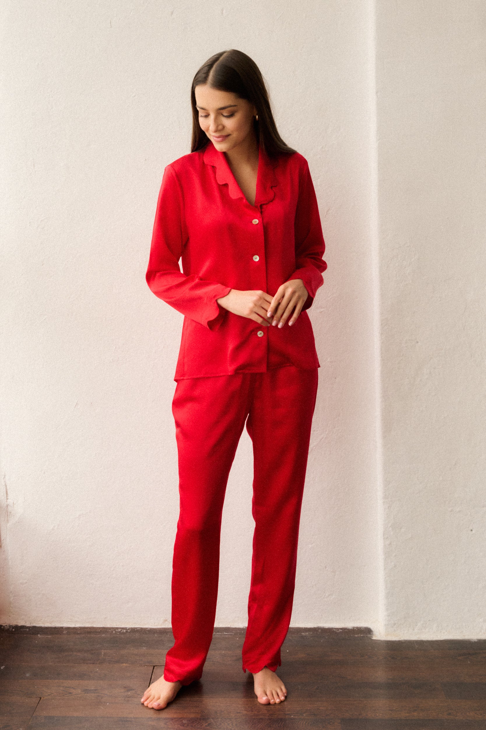 Jedwabna Piżama Emma Rouge