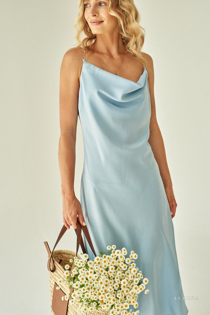 Margot Bleu Layette silk dress